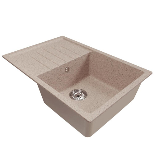 Мойка ML-GM19 с крылом, песочная (302), 750х500х200 мм: фотография 1