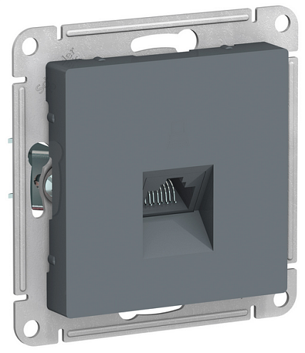 Механизм розетки компьютерной ATLAS DESIGN RJ45 грифель SchE ATN000783: фотография 1