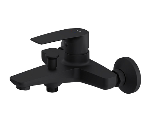 F90A10022 Gem, смеситель для ванны/душа излив 179 мм, черный, шт.: фотография 1
