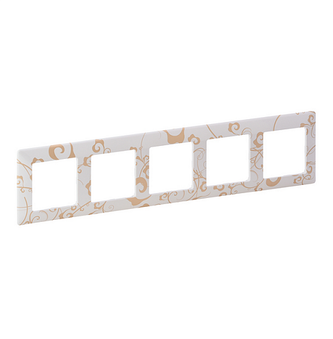 Рамка 5-м Valena Life универсальная ампир бел. Leg 754105: фотография 1