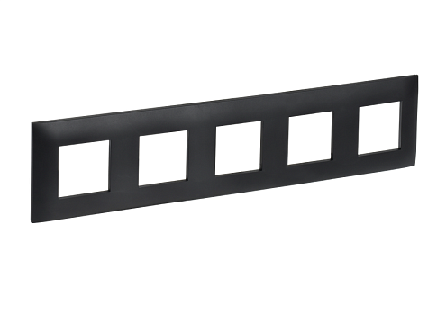 Рамка 5-местная SKANDY SK-F05Bl черная IEK SK-M52-K02: фотография 1