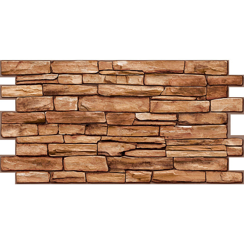 Панель ПВХ листовая Сланец карельский 980х498мм: фотография 1