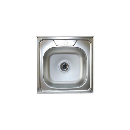 Мойка 500х500 выпуск 1 1/2" глубина 130 мм Эконом: фотография 1