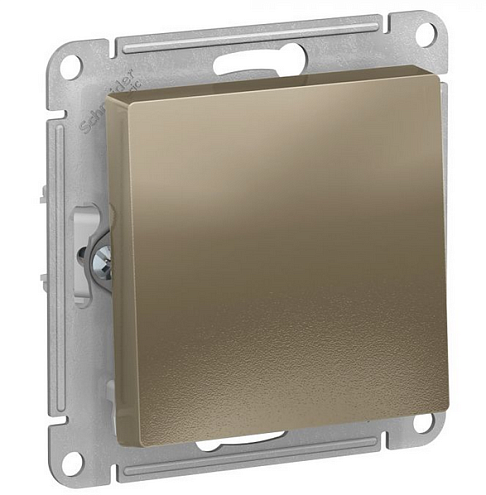Механизм выключателя 1-кл. ATLAS DESIGN (сх.1) 10АХ шампань SchE ATN000511: фотография 1