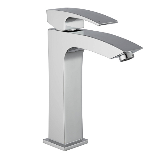 Смеситель для умывальника 35к G1007-72 GAPPO высокий, литой, п/гайку, ХРОМ: фотография 1