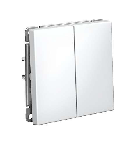 Переключатель 2-клавишный ArtGallery (сх.6/2) 10AX механизм лотос Systeme Electric GAL001365: фотография 1