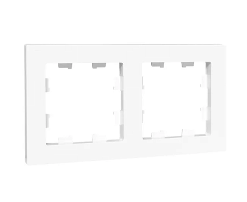 Рамка 2-местная Эпика пластик белый EKF UP1-FPW-02: фотография 1