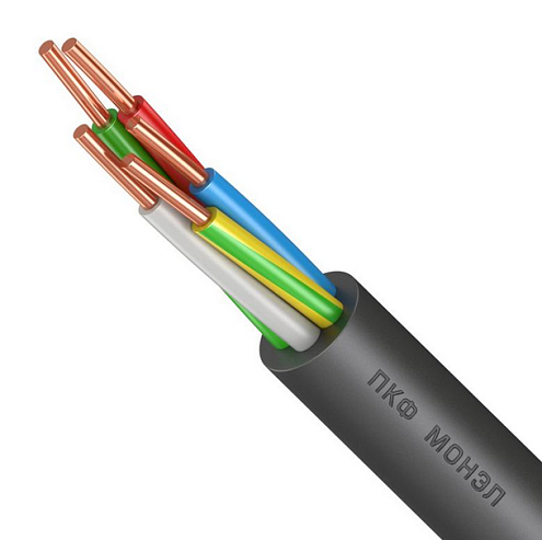 Кабель ВВГнг(А)-LS 5х6 ОК (N PE) 0.66кВ Монэл 020008602: фотография 1