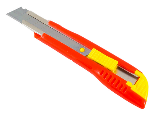 Нож РемоКолор &quot;Стандарт&quot; 18х100мм, ABS-пластик, 3 лезвия, автофиксатор: фотография 1