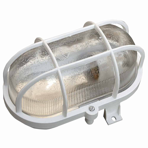 Светильник ПСХ 60 Евро 1х60Вт E27 IP53 с решеткой бел.: фотография 1