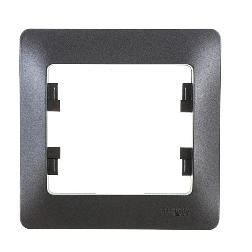 Рамка 1-м Glossa графит SE GSL001301: фотография 1