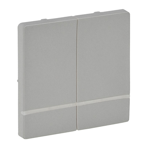 Панель лицевая Valena Life MyHome Play Zigbee для выкл.-радиоприемника 2-канального алюм. Leg 754772: фотография 1