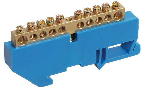 Шина нулевая на DIN-изол. ШНИ-6х9-10-Д-С IEK YNN10-69-10D-K07: фотография 1