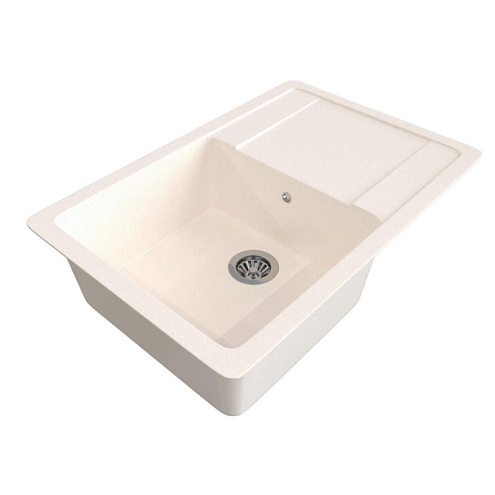 Мойка ML-GMS15 СТАНДАРТ с крылом, белый (331), 505х640х185 мм: фотография 1