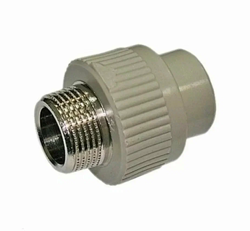 Муфта комбинированная наружная резьба  32х3/4&quot; серый TR-TB Tebo : фотография 1