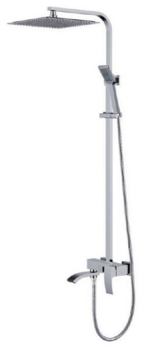 Душевая система 35к G2407 GAPPO лейка &quot;Тропический душ&quot; хром: фотография 1