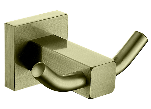 4302 Крючок двойной Kaiser латунь, хром : фотография 1