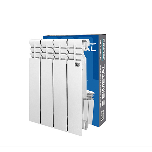 Радиатор биметаллический STI Bimetal 350/80 4 секций: фотография 1