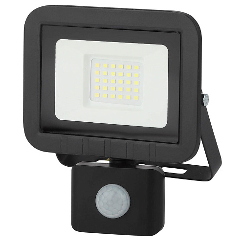 Прожектор светодиодный LPR-041-2-65K-030 30Вт 6500К 2400лм IP65 135х148х45 уличный датчик движения регулируемый Эра Б0043586: фотография 1