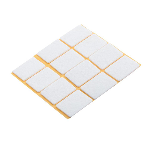 Пункт фетровый самоклеящийся  20х30мм белый, 12шт &quot;Element&quot;: фотография 1