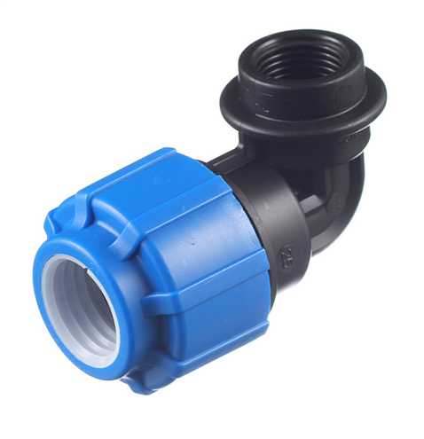 Отвод ПЭ 25х1/2&quot; внутренняя резьба  обжимной ТПК-Аква: фотография 1