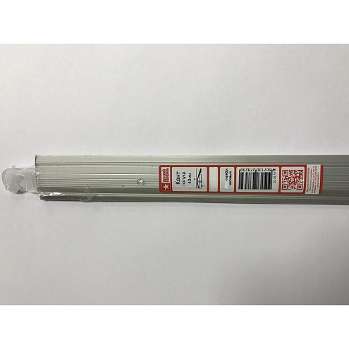 Порог кант 40мм 1,8м  серебро матовый: фотография 1