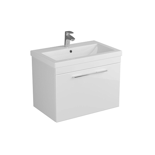 Тумба DIBORG Katarine 70 1 ящик, белый глянец 77.4214: фотография 1