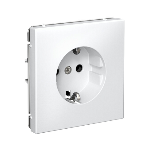 Розетка ArtGallery 16А с заземлением с быстрозажимными клеммами механизм белый Systeme Electric GAL000143S: фотография 1