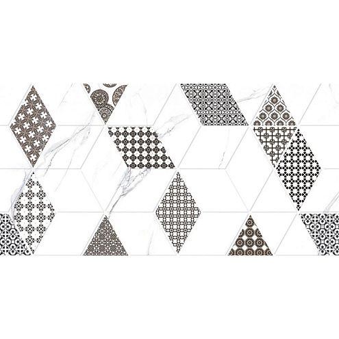 Плитка настенная Дамон TP3628H2 Декор Ромбы 30х60 уп.1,44м²: фотография 1