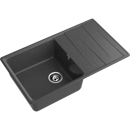 Мойка GRANFEST GF-LV--860L чаша+крыло 860х500 графит: фотография 1