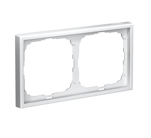 Рамка 2-местная ArtGallery универсальная белый Systeme Electric GAL000102: фотография 1