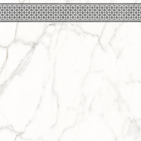 Декор1 Каррара Нова 7346-0003 белый 45х45: фотография 1