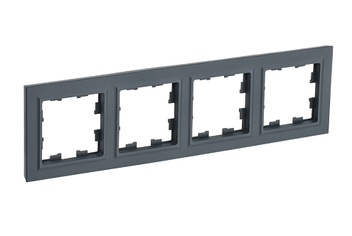 Рамка 4-местная BRITE РУ-4-БрГ графит IEK BR-M42-K53: фотография 1