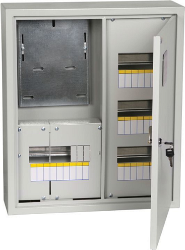 Корпус металлический ЩУРн-3/24 (560х480х165мм) IP31 TITAN IEK MKM32-N-24-31-ZO: фотография 1
