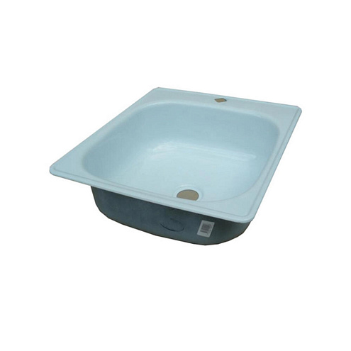 Мойка эмаль 50х45 Гомель с кронштейном: фотография 1