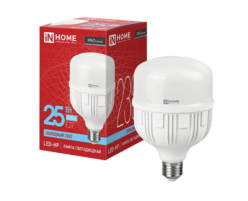 Лампа светодиодная LED-HP-PRO 25Вт 230В E27 6500К 2380Лм IN HOME 4690612031064: фотография 1