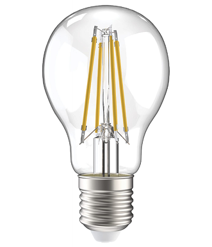 Лампа светодиодная филаментная 360° 11Вт A60 шар прозрачная 4000К нейтр. бел. E27 230В IEK LLF-A60-11-230-40-E27-CL: фотография 1