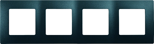 Рамка 4-м Etika антрацит Leg 672584: фотография 1