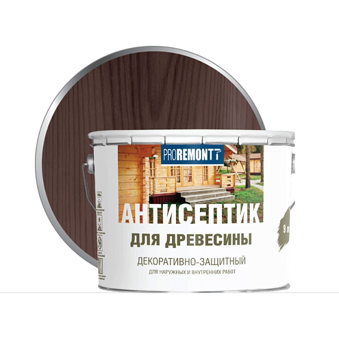 Proremontt антисептик деревозащитное средство Палисандр  9л  : фотография 1