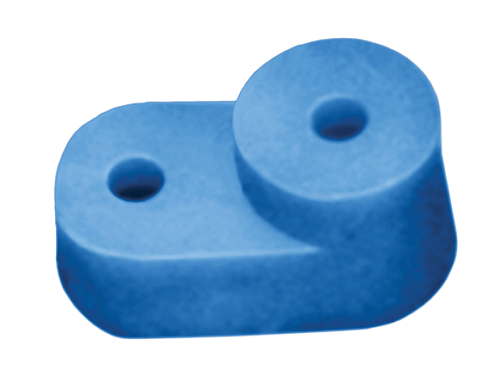 Изолятор угловой для нулевой шины синий IEK YIS32: фотография 1