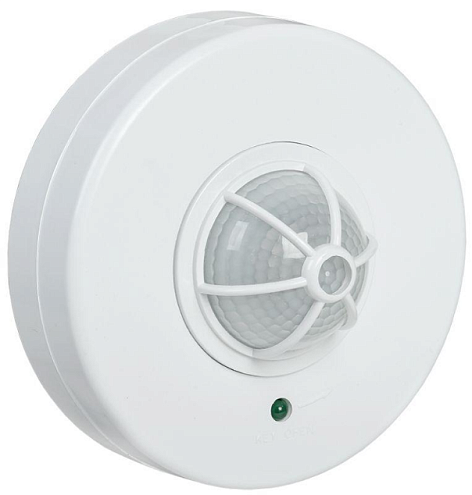 Детектор движения ДД 024 1100Вт угол. обз. 120-360град. 6м IP33 бел. IEK LDD11-024-1100-001: фотография 1