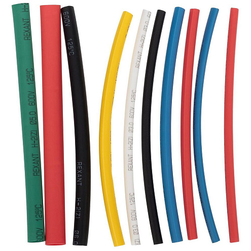 Набор термоусадочных трубок №1 разноцветные Rexant Авто 29-0101: фотография 1