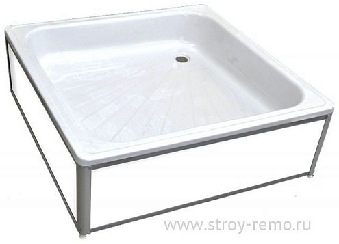 Экран для стального поддона 90х90х25: фотография 1