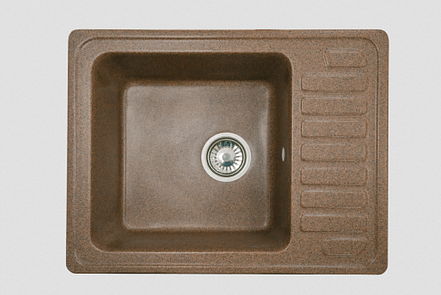 Мойка GRANICOM NOVELL Глория 6404 620х480 мм терра без сифона: фотография 1