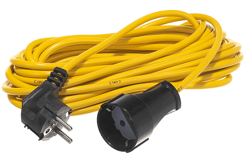 Удлинитель 1х10м с заземл. 10А IP20 2.2кВт Союз (желтый): фотография 1