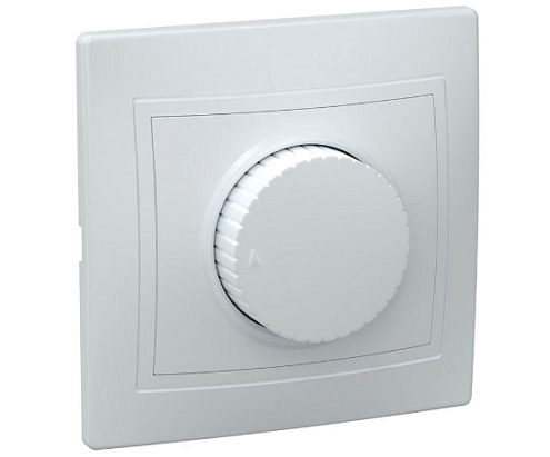 Светорегулятор поворот. СП КВАРТА IP20 ВСР10-1-0-КБ бел. IEK EDK10-K01-03-DM: фотография 1