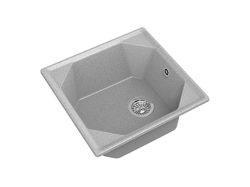 Мойка GRANFEST GF-U--500 1 чаша  500х500 мм серый: фотография 1