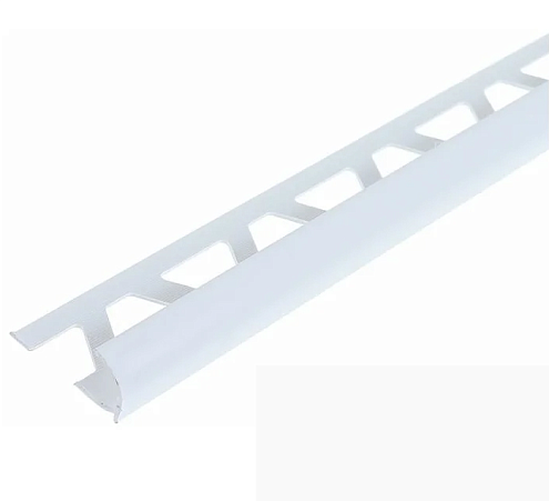 Угол наружный для керамической плитки 7-8мм, белый, 2,5м : фотография 1