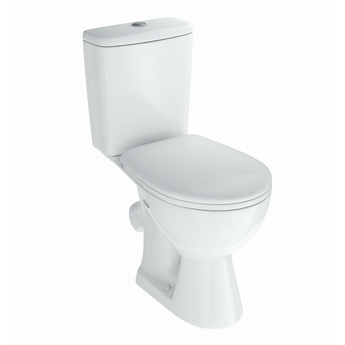 Унитаз-компакт Rosa Уют сиденье полипропилен, белый: фотография 1