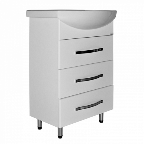 Тумба "ДИАМАНТ-55" под умывальник Элеганс-55 ПВХ: фотография 1